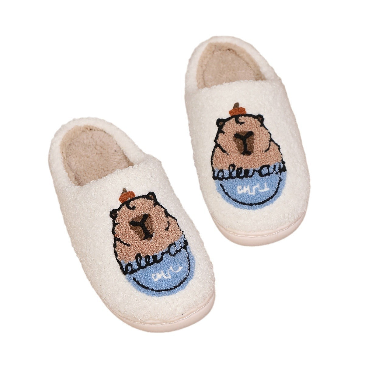 Cute Capybara Cotton Slippers