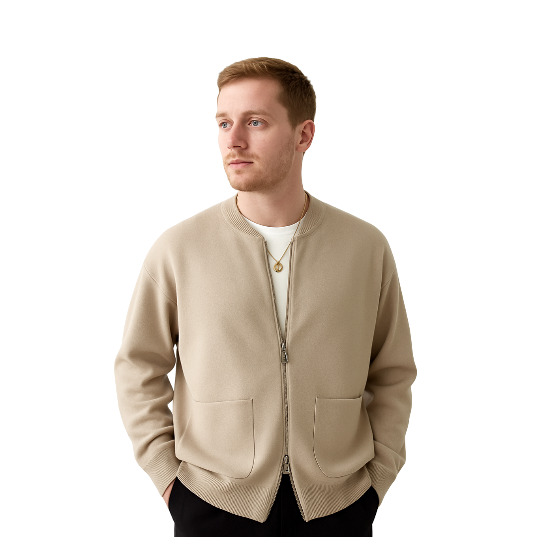 Heavy Two-way Knitted Cardigan