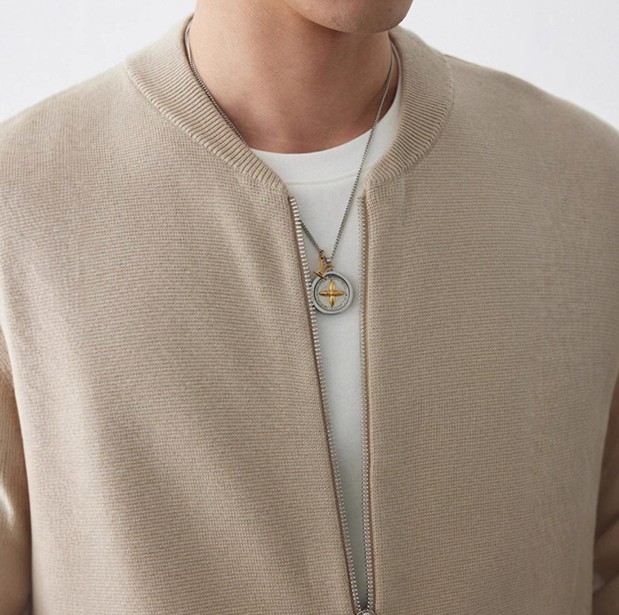 Heavy Two-way Knitted Cardigan