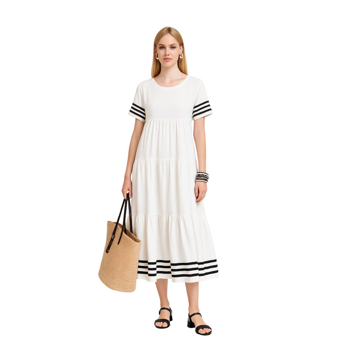 Striped Bohemian Dress