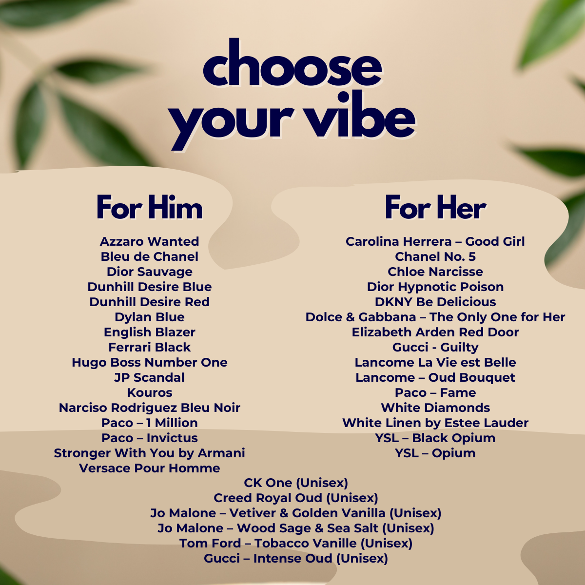 Inspired by Your Choice of 6 Designer Fragrances