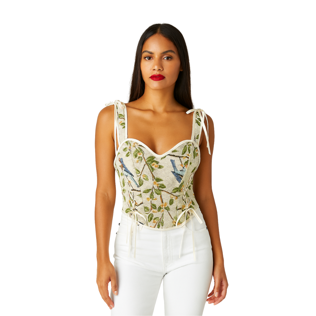 Women's Slim Fit Printed Corset