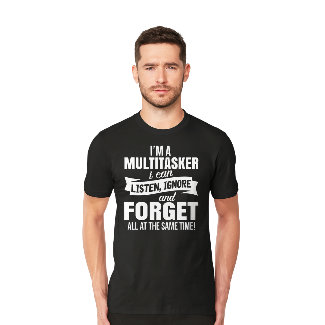 Printed Slogan Men's T-shirt