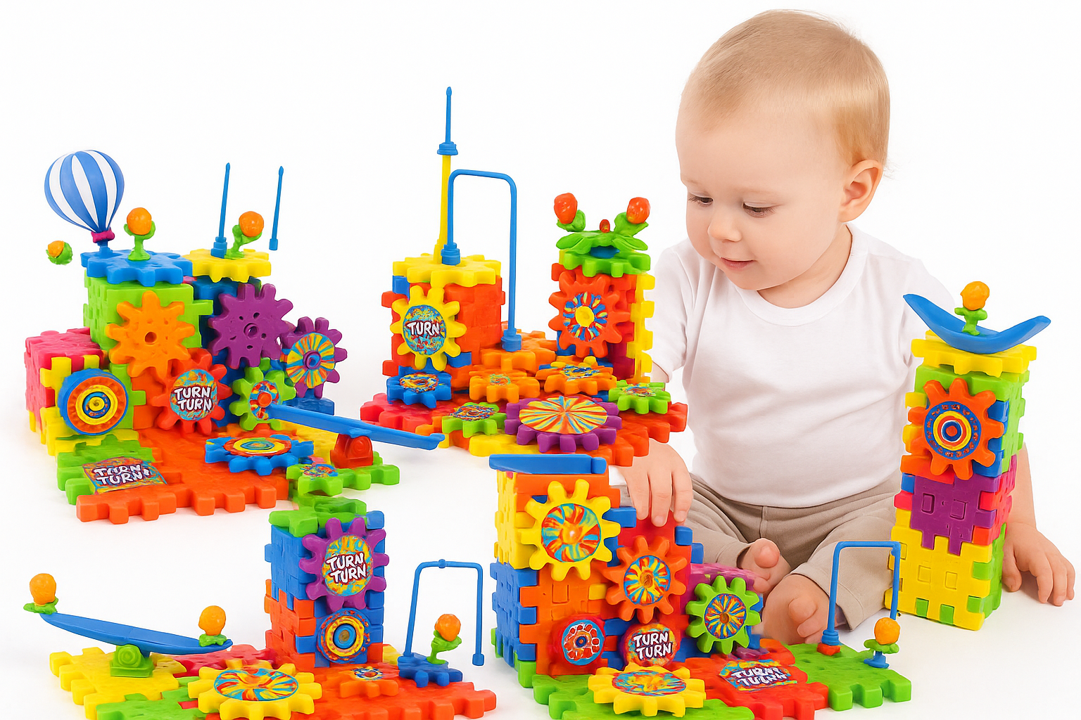 Electric Gears 3D Model Educational Toy