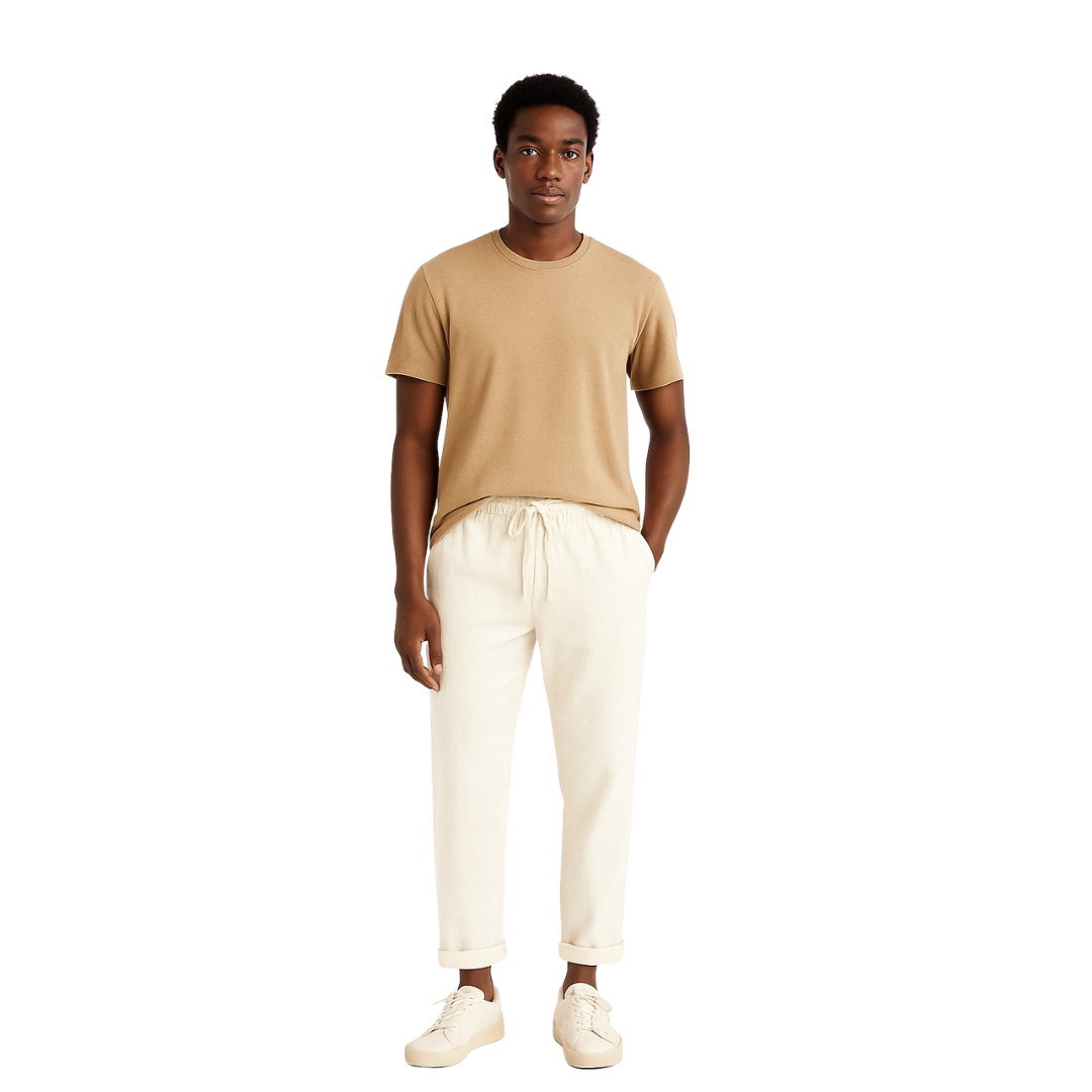 Pure Cotton Linen Trousers for Men