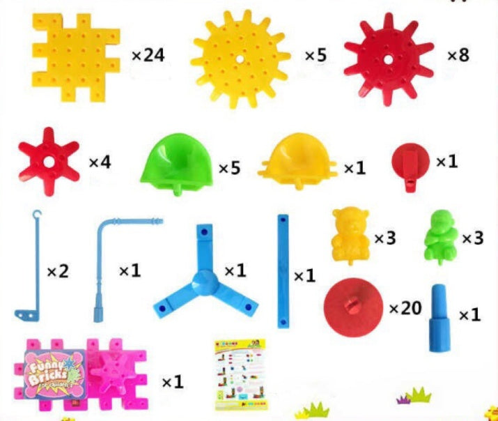 Electric Gears 3D Model Educational Toy