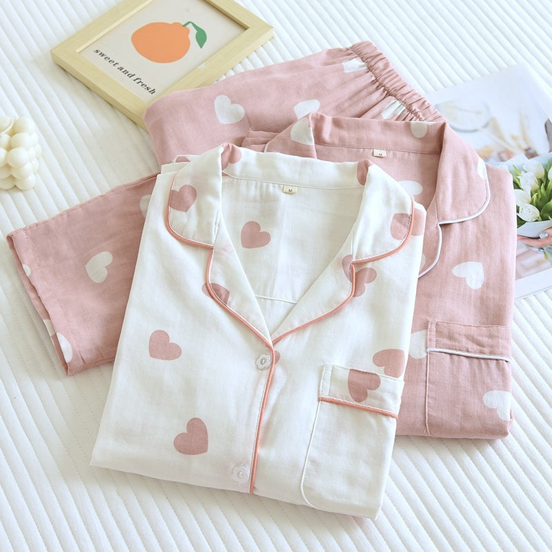 Thin Double-layer Cotton Pajamas