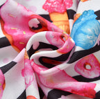 Girl's Striped Donut Swimsuit