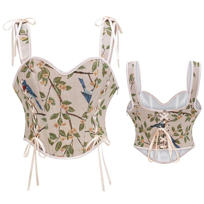 Women's Slim Fit Printed Corset