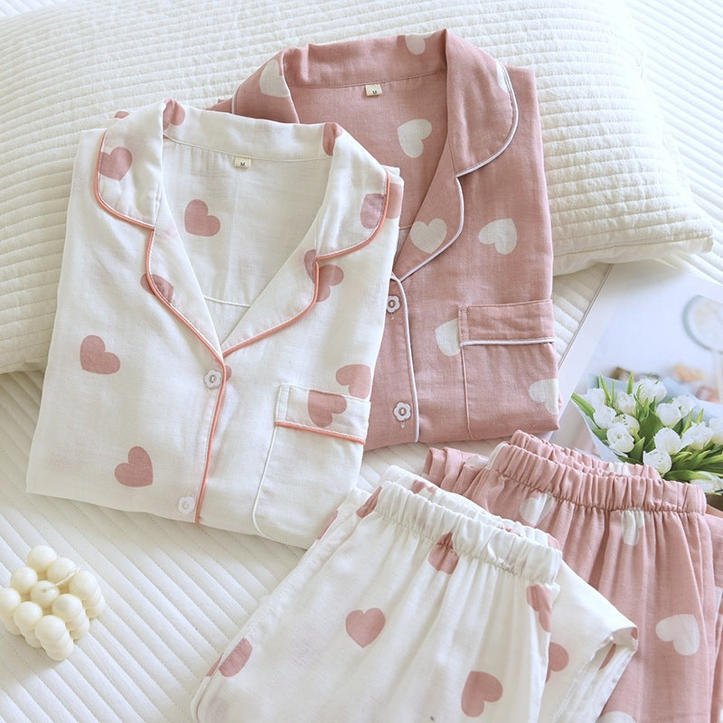 Thin Double-layer Cotton Pajamas