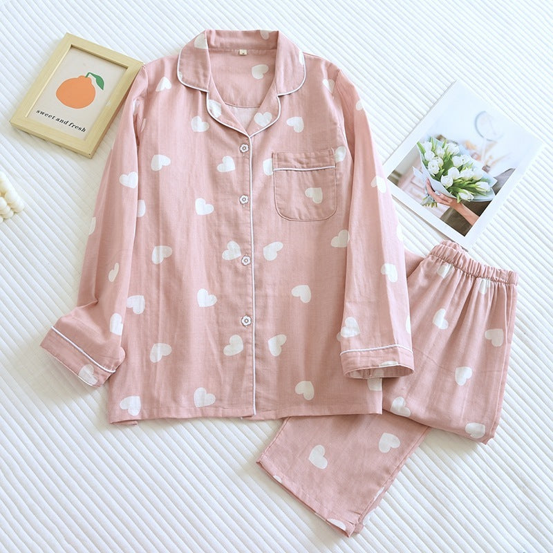 Thin Double-layer Cotton Pajamas