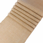 Beige fabric roll on a white background