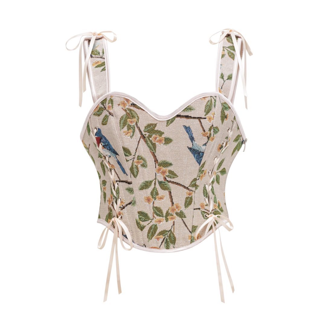 Women's Slim Fit Printed Corset