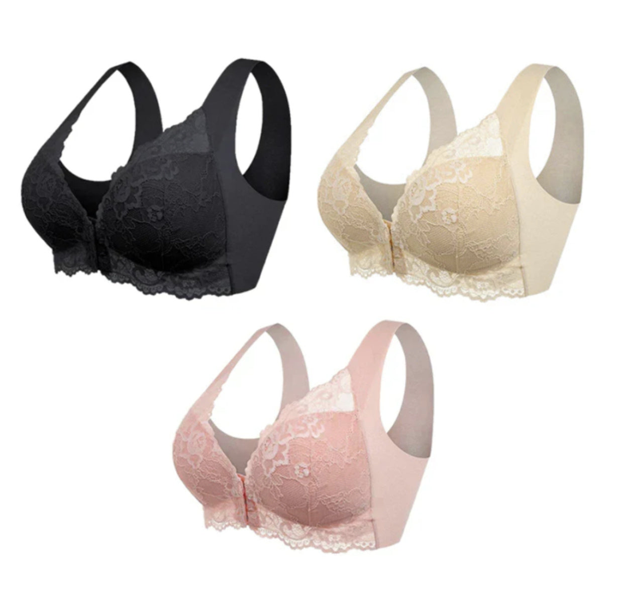 Plus Size Lace Push Up Bra