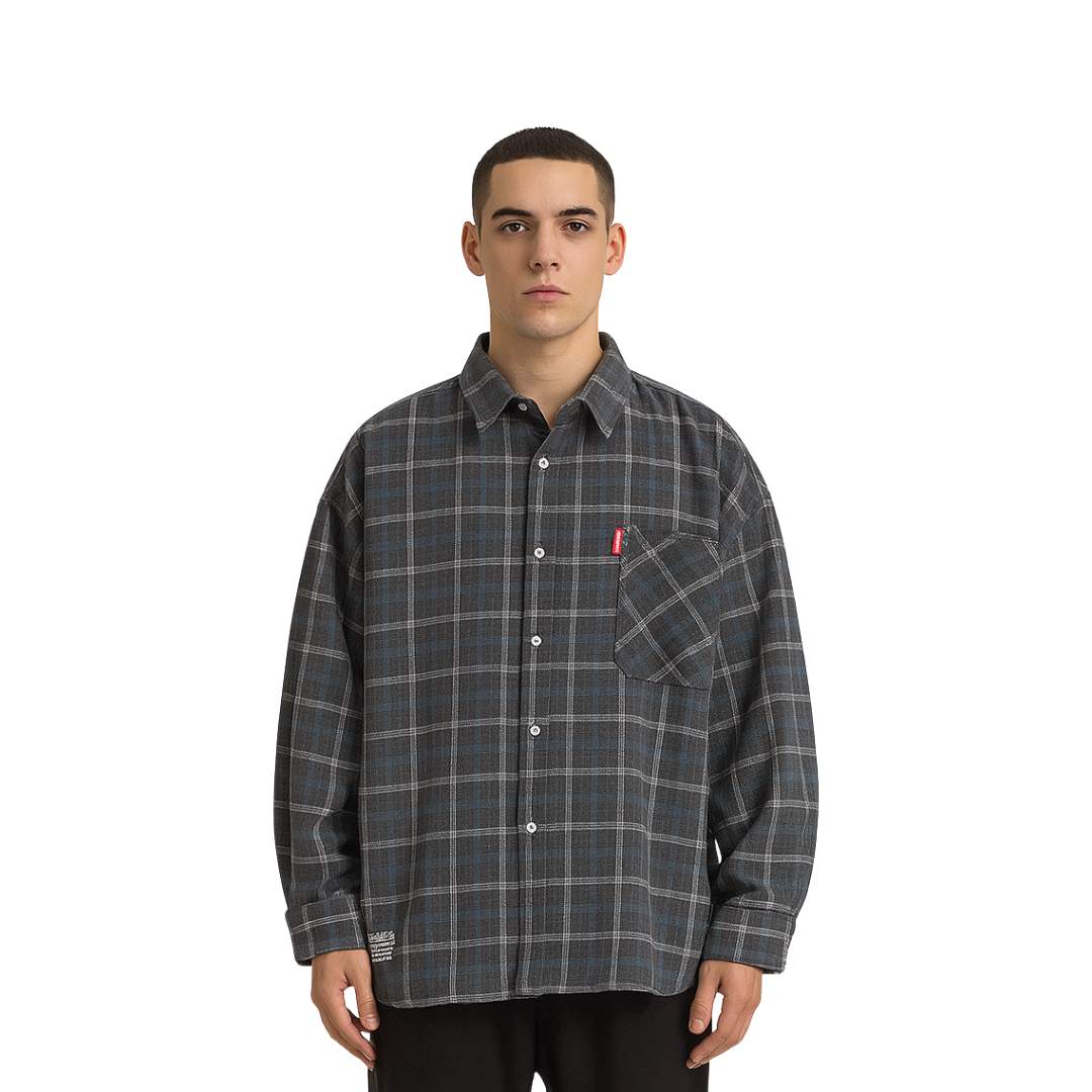 Men's Retro Plaid Flannel Shirt