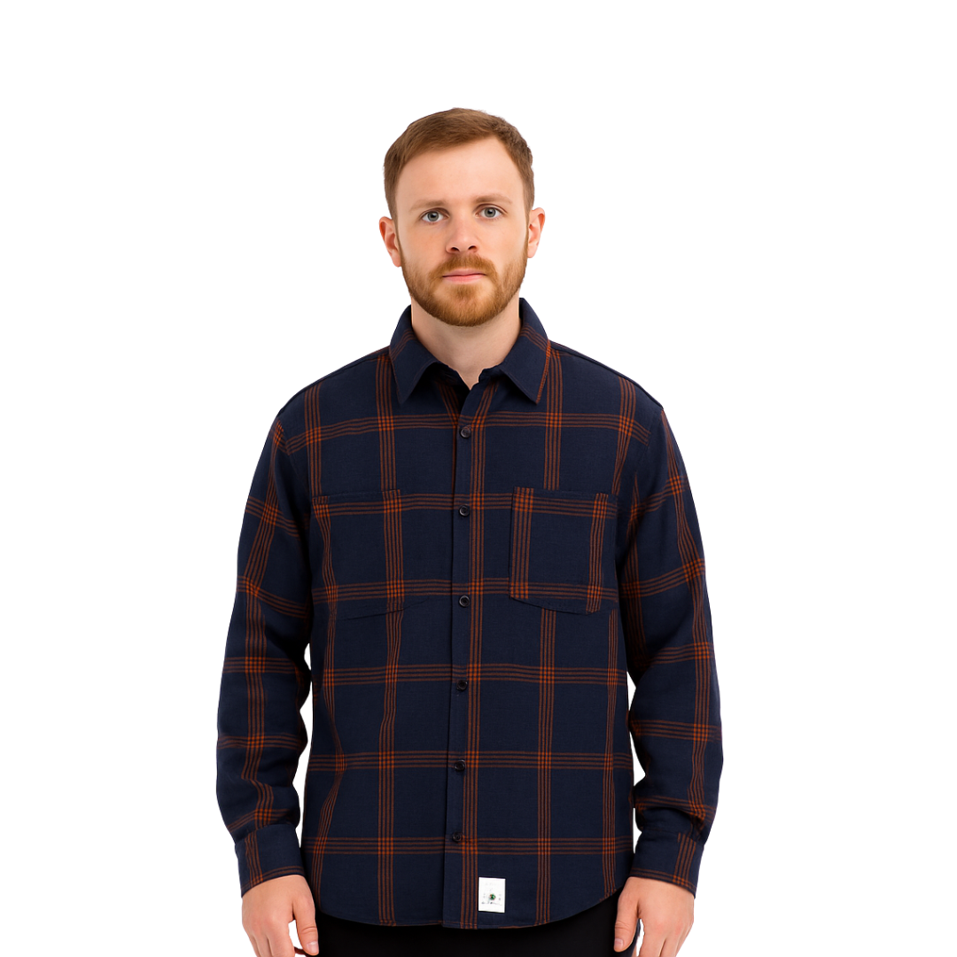 Men's Retro Plaid Flannel Shirt