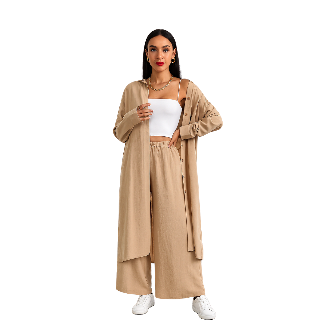 Cotton Linen Two-piece Set