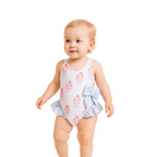 Girls Ruffled One-piece Cupcake Swimsuit