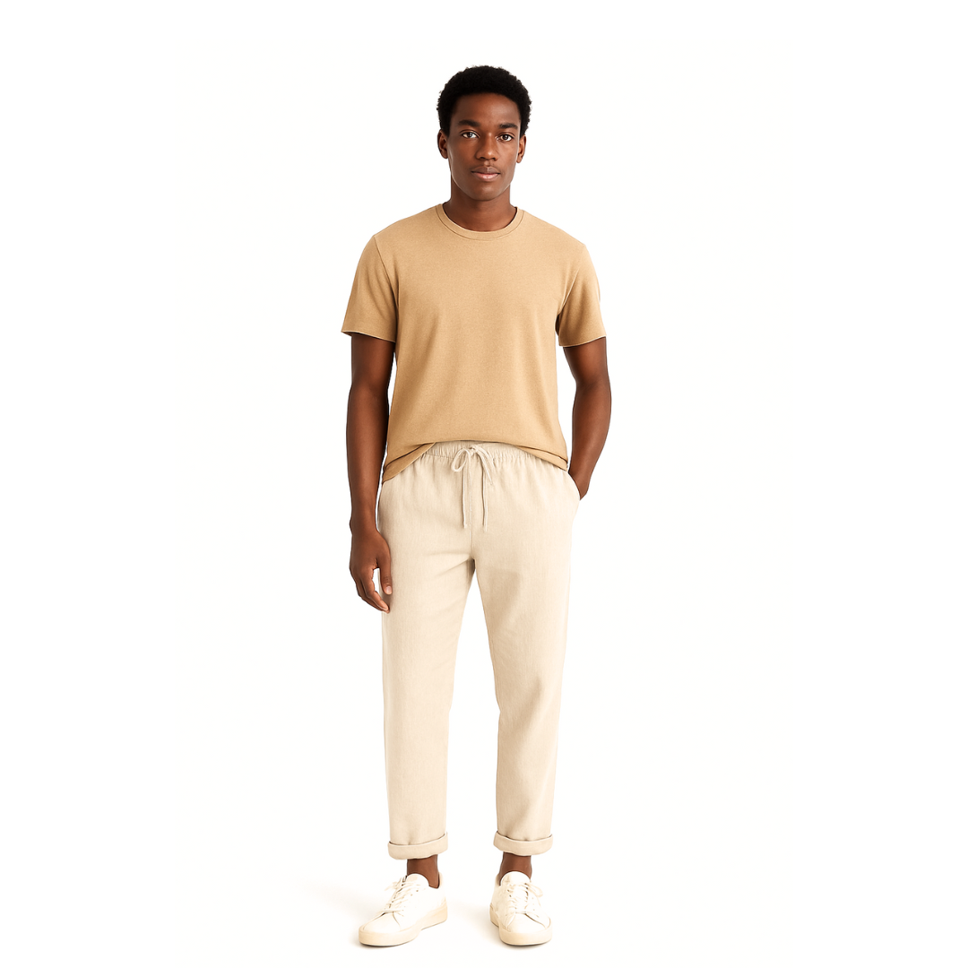 Pure Cotton Linen Trousers for Men