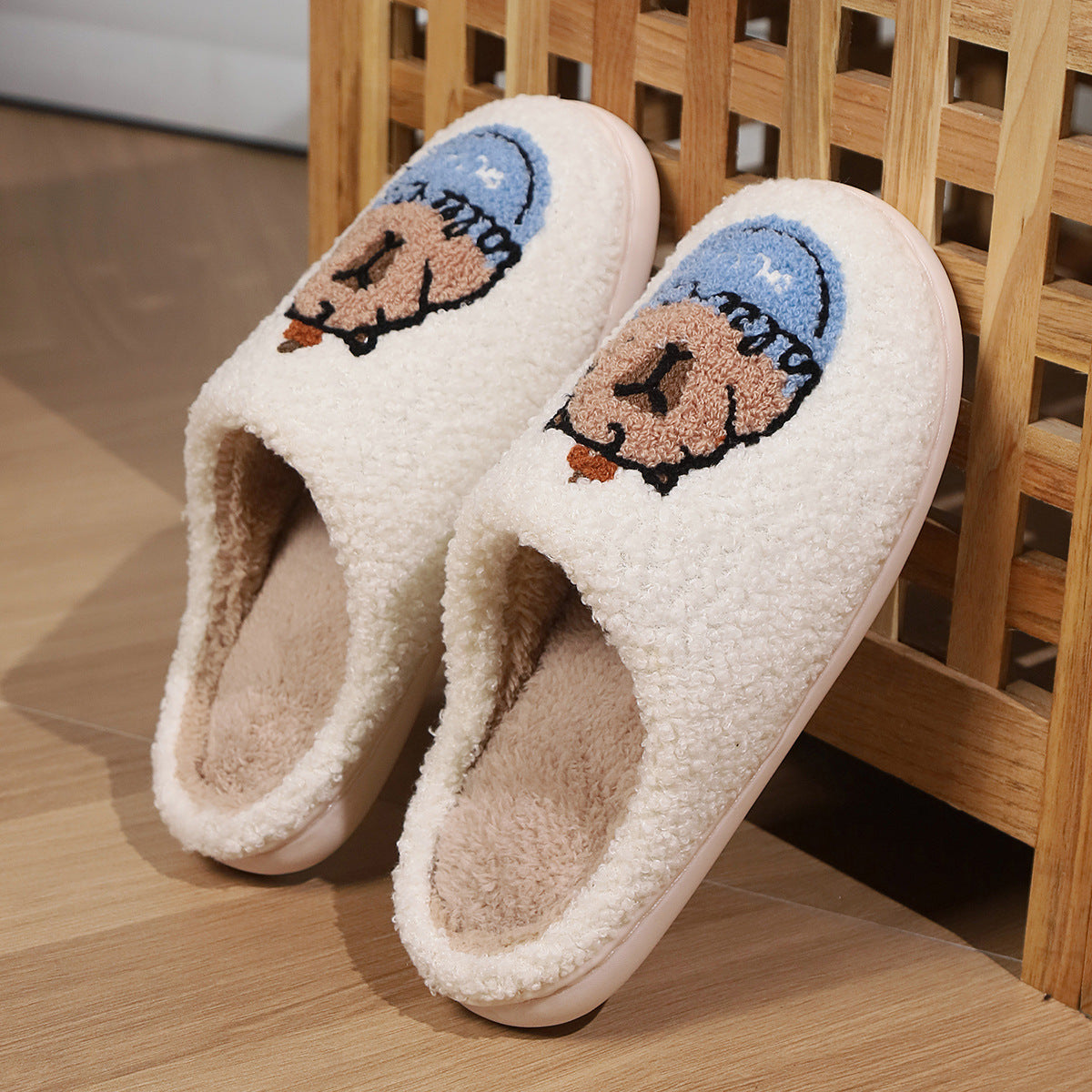 Cute Capybara Cotton Slippers