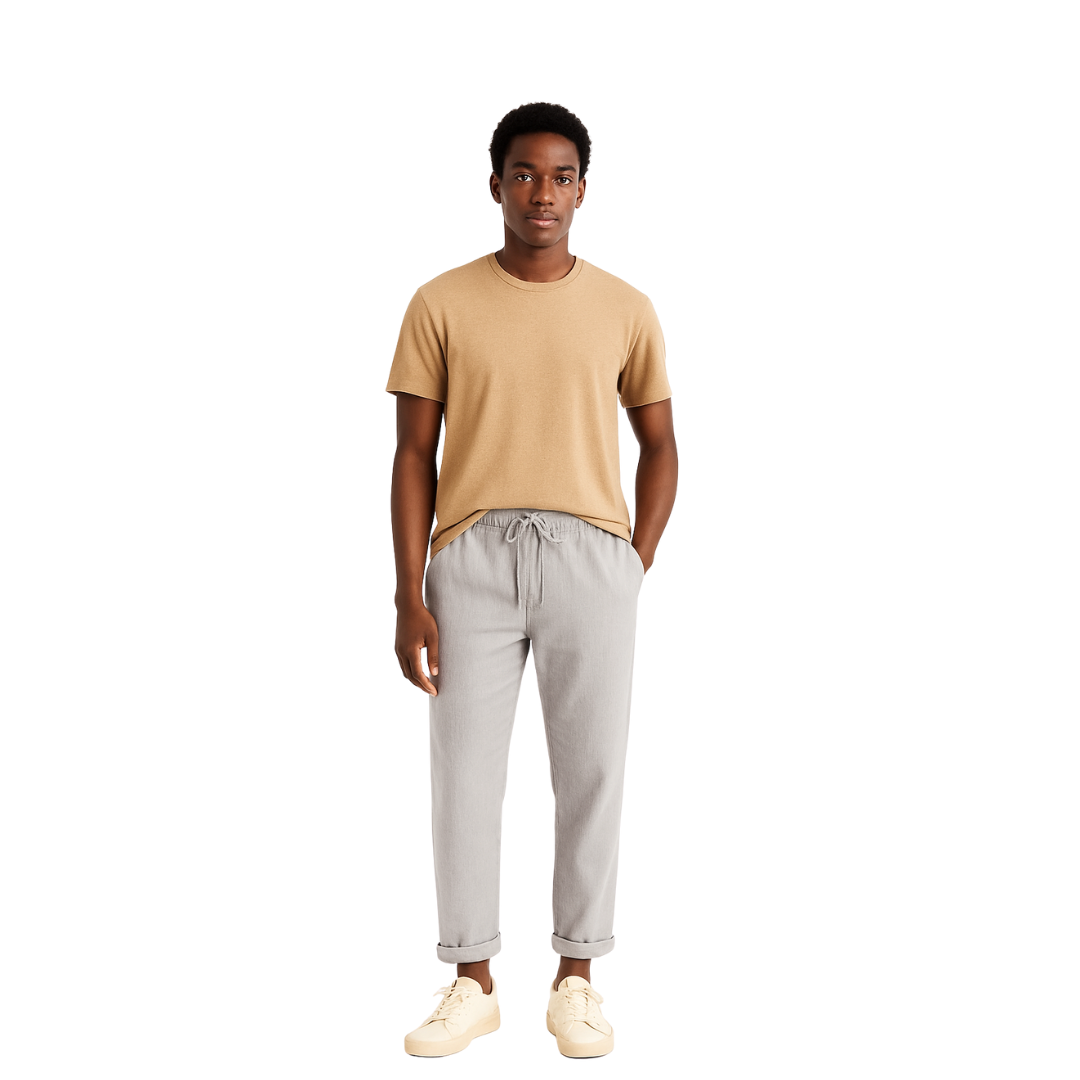 Pure Cotton Linen Trousers for Men