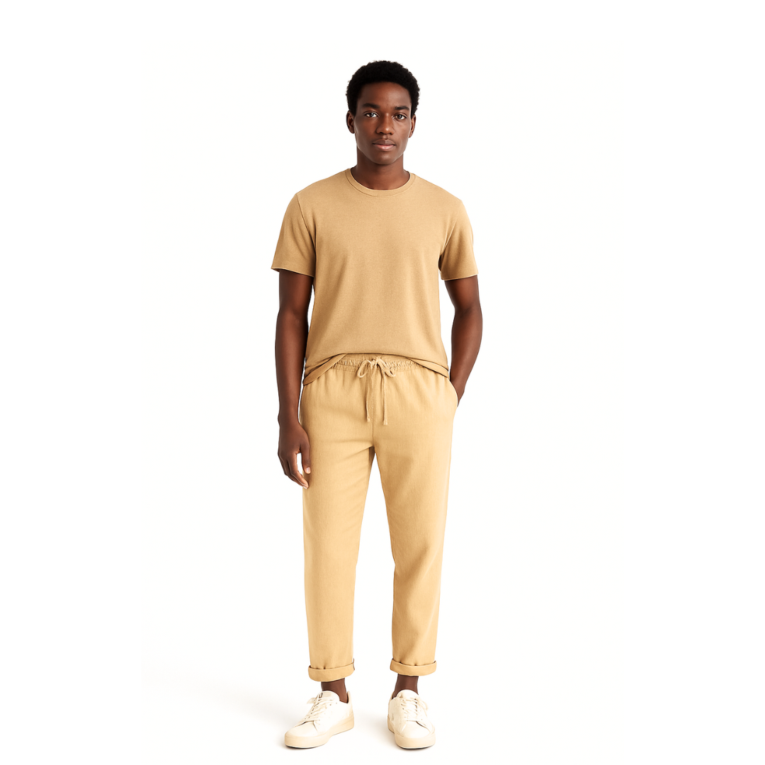 Pure Cotton Linen Trousers for Men