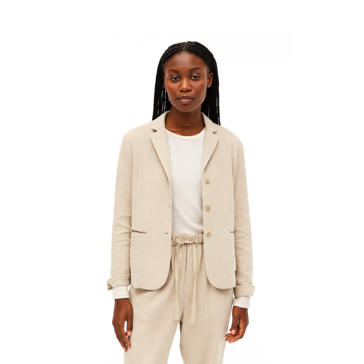 Thickened Women's Linen Coat