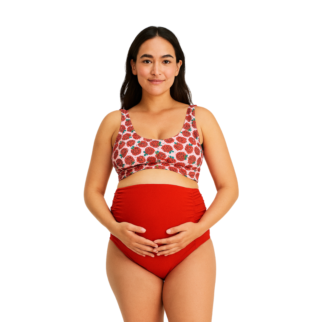 Maternity high waist swimwear
