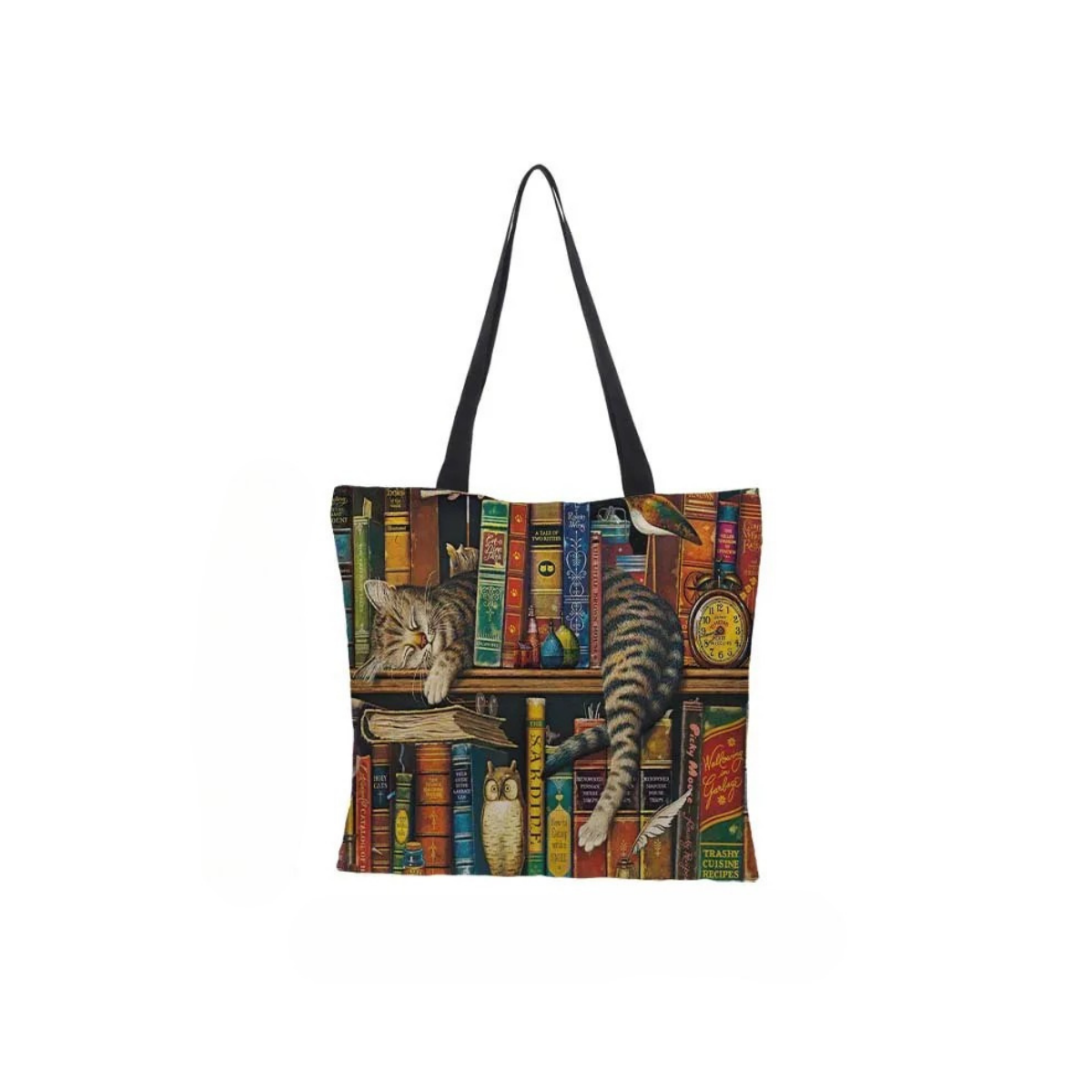 Cat Print Shopping Bag