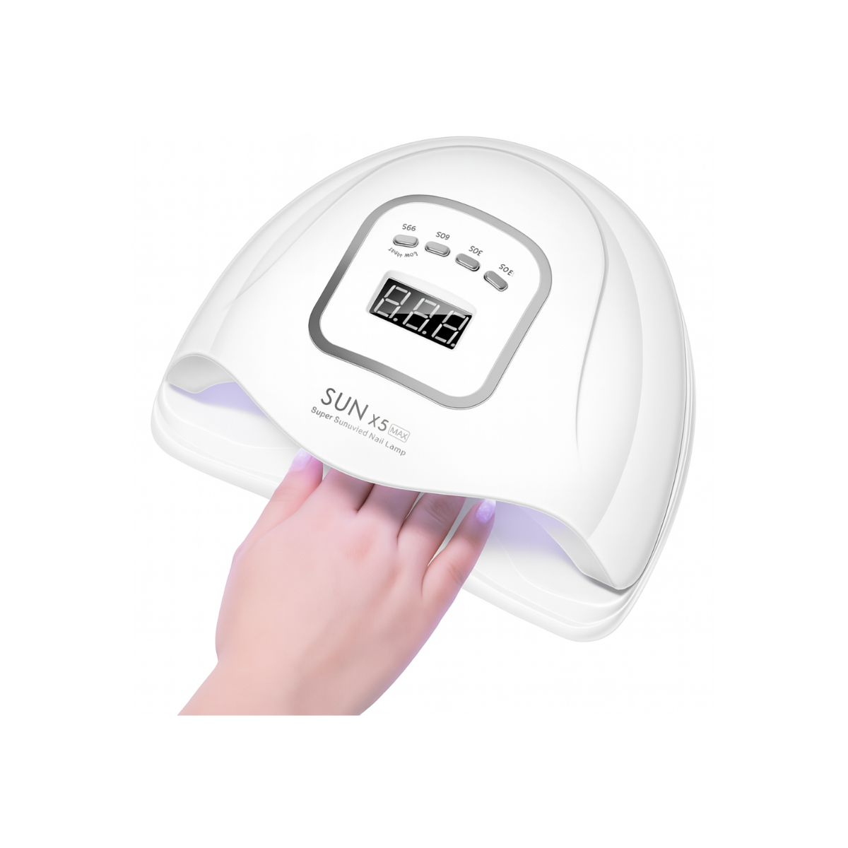 uv lamp - with hand inside curing nails